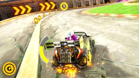 S Rank Sonic Racing: CrossWorlds Super Sonic Speed Market Street Gameplay